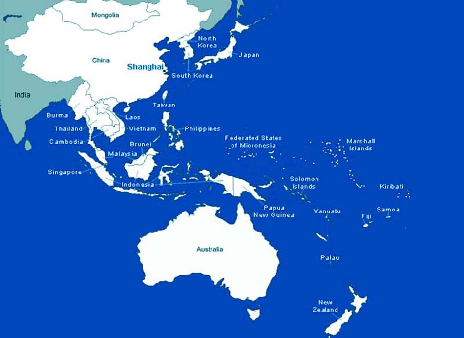 Asia And Pacific Map